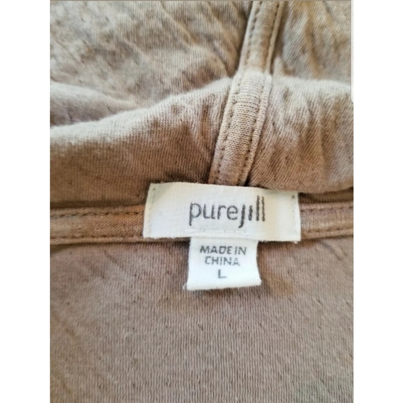 Mocha pullover hoodie 100% cotton pockets Large - Picture 6 of 8